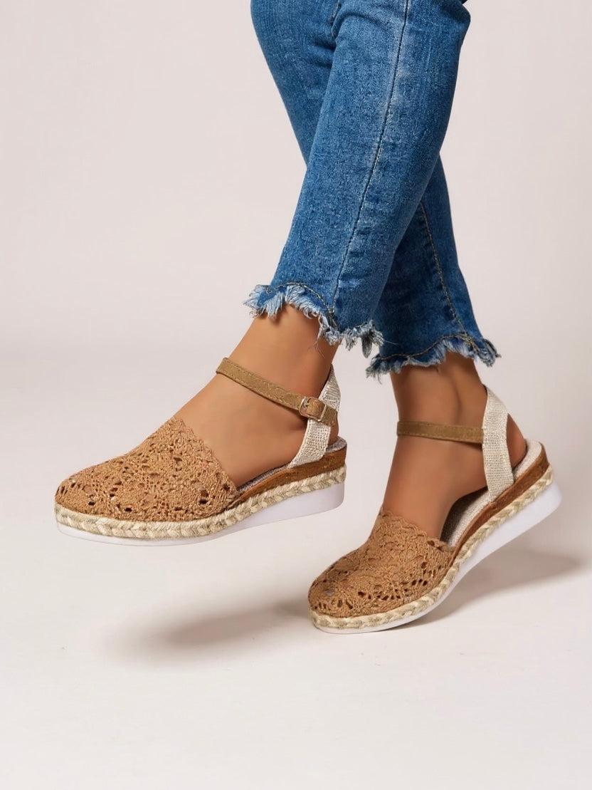 Darby Sandali Espadrillas Donna – Plateau in Crochet Artigianale