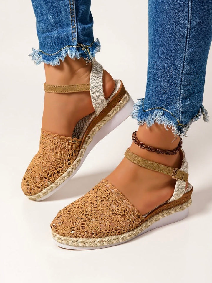Darby Sandali Espadrillas Donna – Plateau in Crochet Artigianale