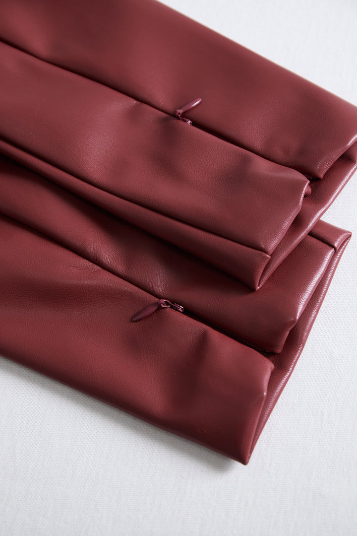 Lia  - Abito aderente da donna nero con scollo a V e maniche lunghe