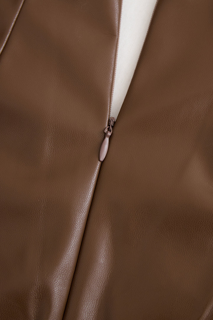 Lia  - Abito aderente da donna nero con scollo a V e maniche lunghe