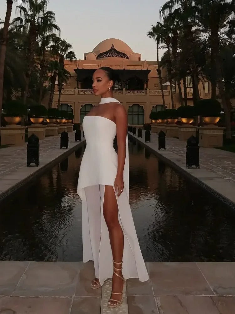 Elena – Abito lungo donna con spacco