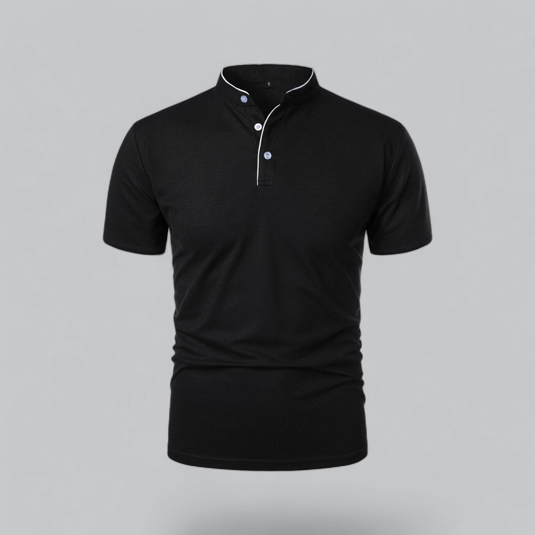 Polo da uomo senza colletto