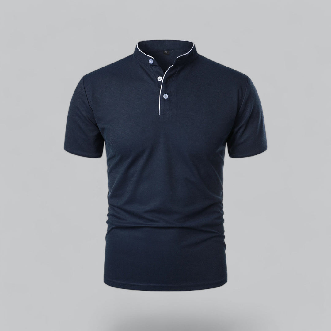 Polo da uomo senza colletto