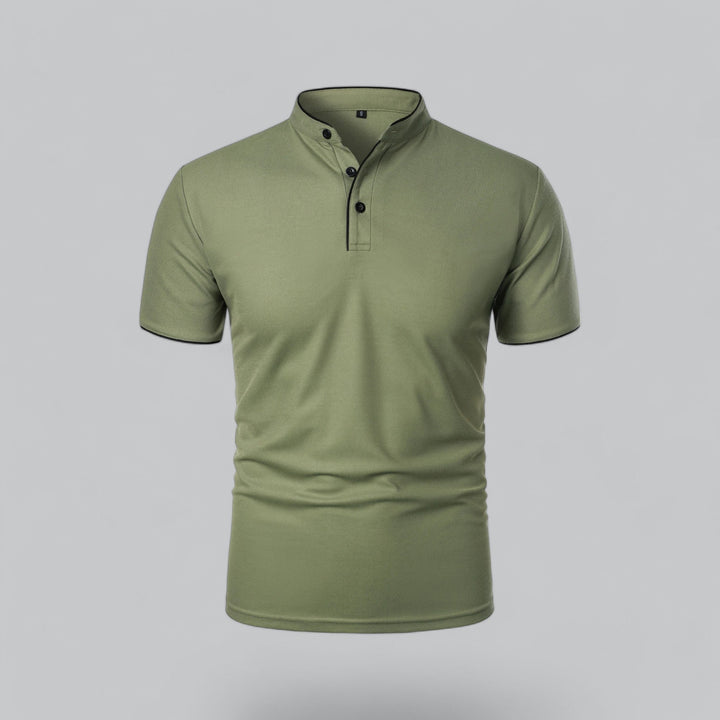 Polo da uomo senza colletto