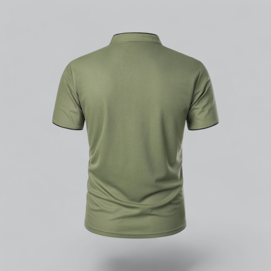 Polo da uomo senza colletto