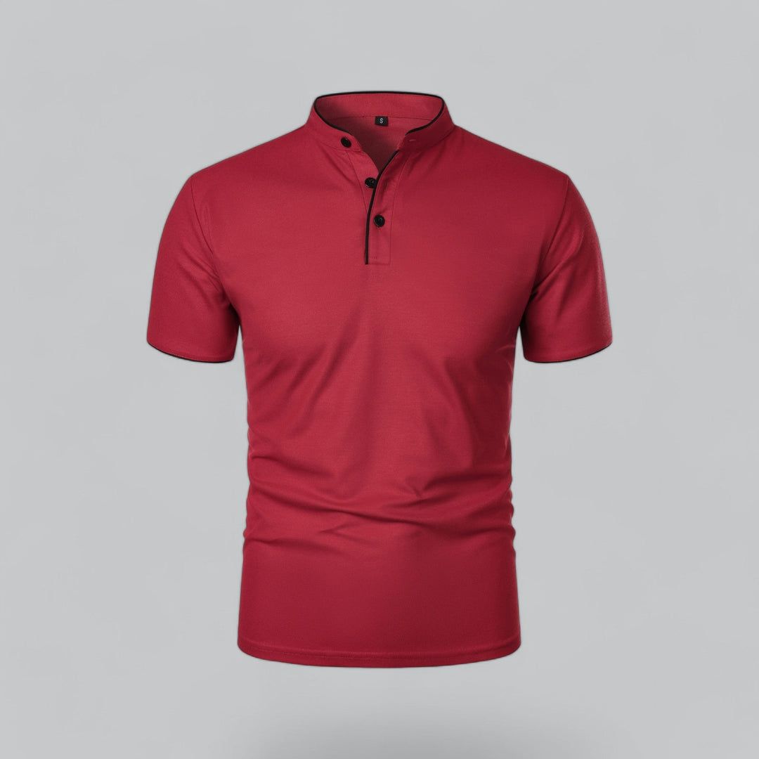 Polo da uomo senza colletto