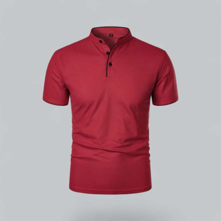 Polo da uomo senza colletto