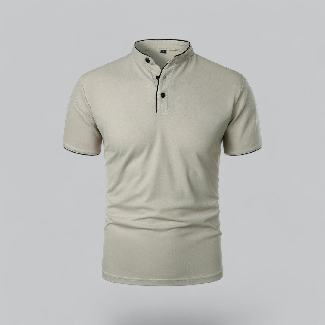 Polo da uomo senza colletto