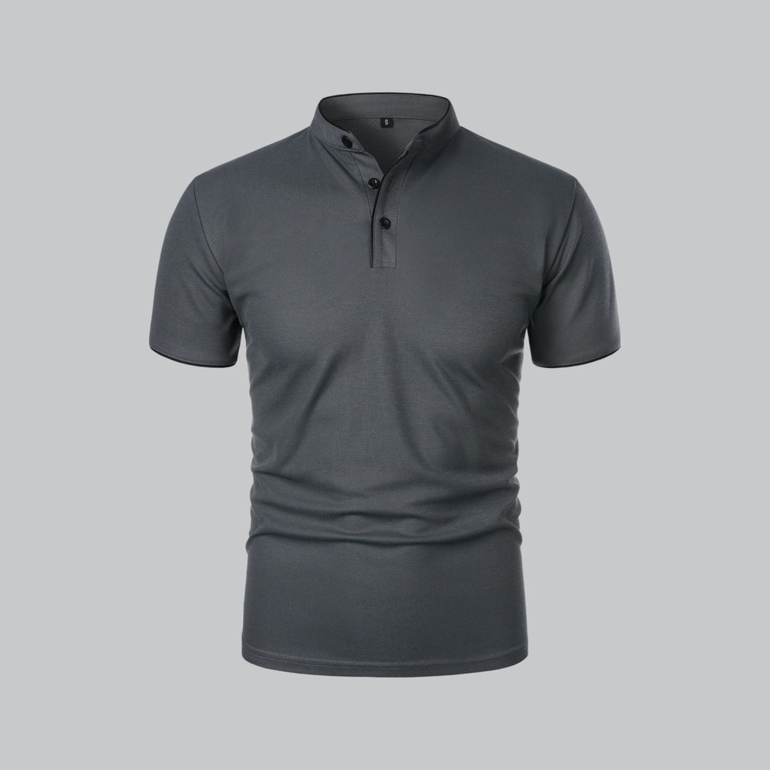 Polo da uomo senza colletto
