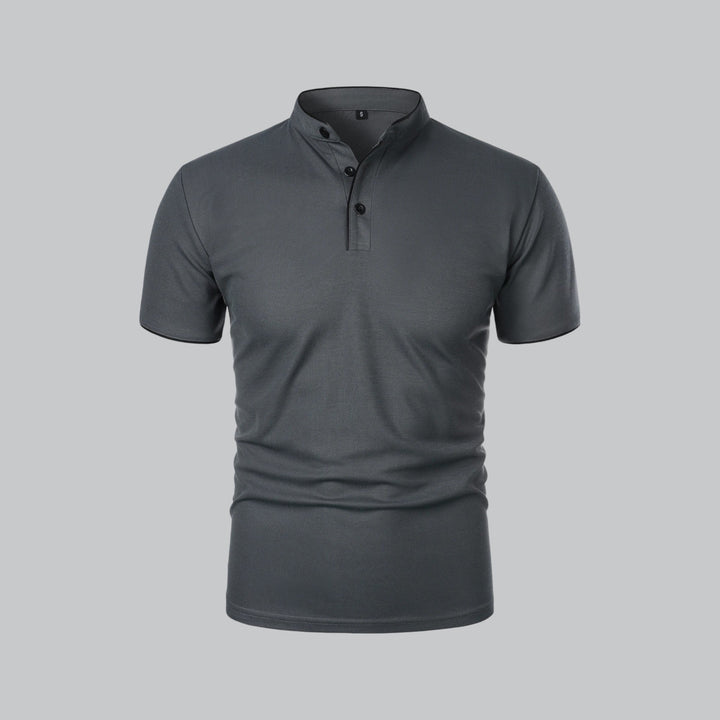 Polo da uomo senza colletto