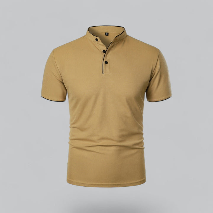 Polo da uomo senza colletto