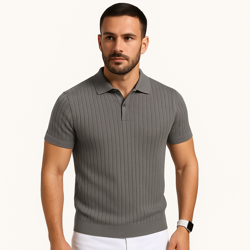Polo da uomo dal taglio aderente