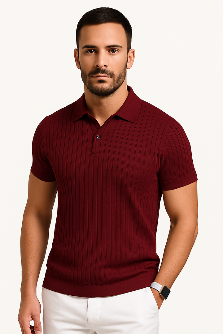 Polo da uomo dal taglio aderente