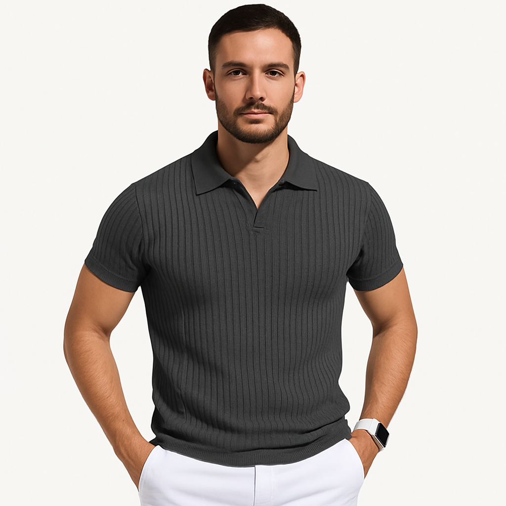 Polo da uomo dal taglio aderente