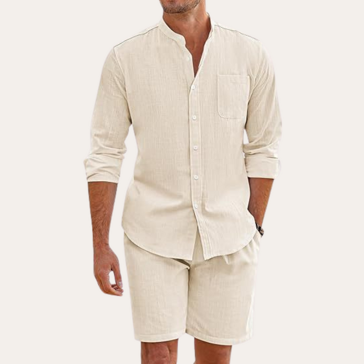 Comodo Set Estivo Uomo Manica Lunga Leggero