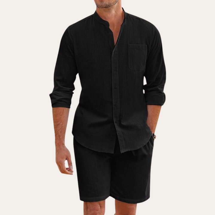 Comodo Set Estivo Uomo Manica Lunga Leggero
