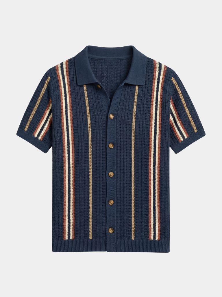 Polo Uomo Sunset Groove Vestibilità Sartoriale Premium