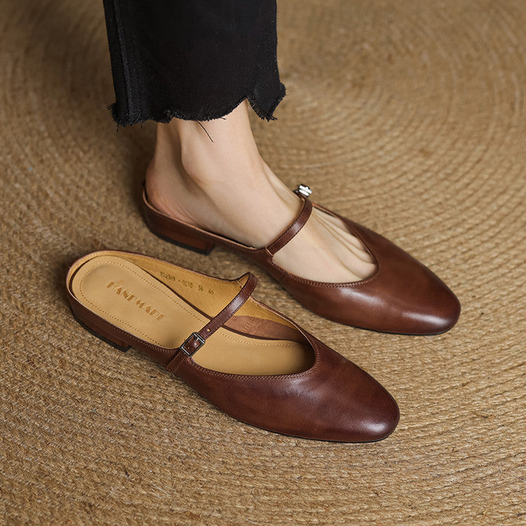Ballerine Pelle Mandorla Classiche