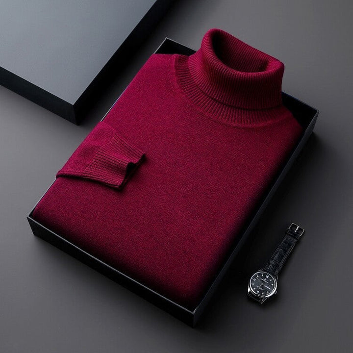 Colletto Dolcevita Lavorato a Maglia Elegante Invernale