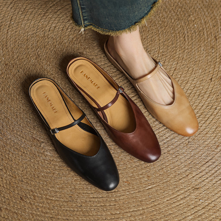 Ballerine Pelle Mandorla Classiche