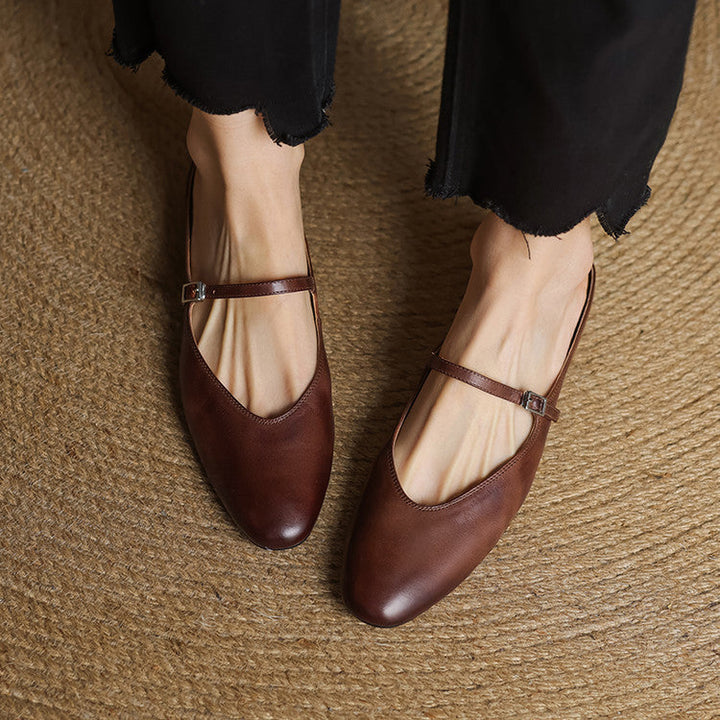 Ballerine Pelle Mandorla Classiche