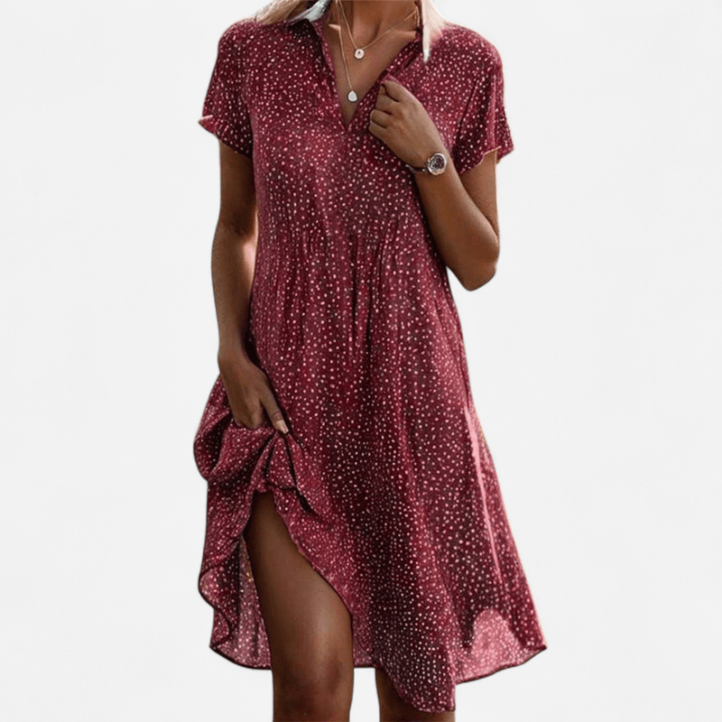 Elegante abito midi Alice in stile casual chic da tutti i giorni