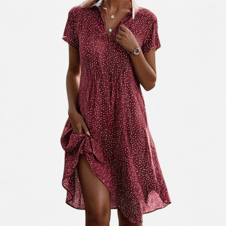 Elegante abito midi Alice in stile casual chic da tutti i giorni