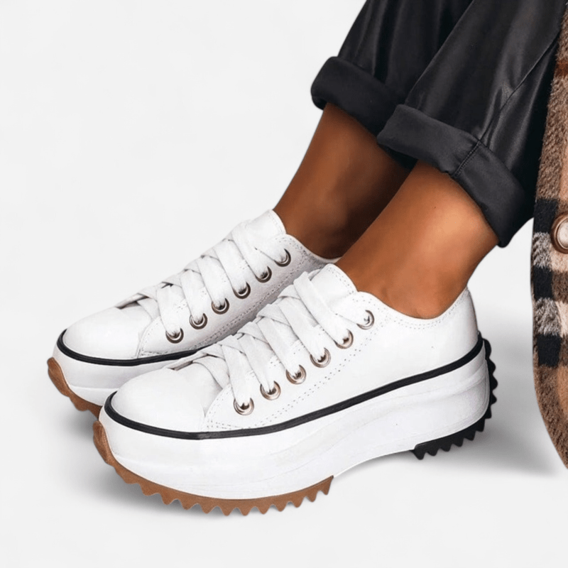 Comoda Scarpa Ortopedica Marley Pelle Plateau