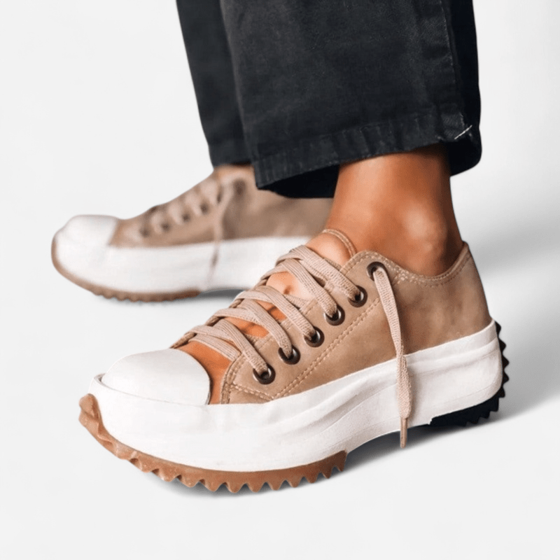 Comoda Scarpa Ortopedica Marley Pelle Plateau