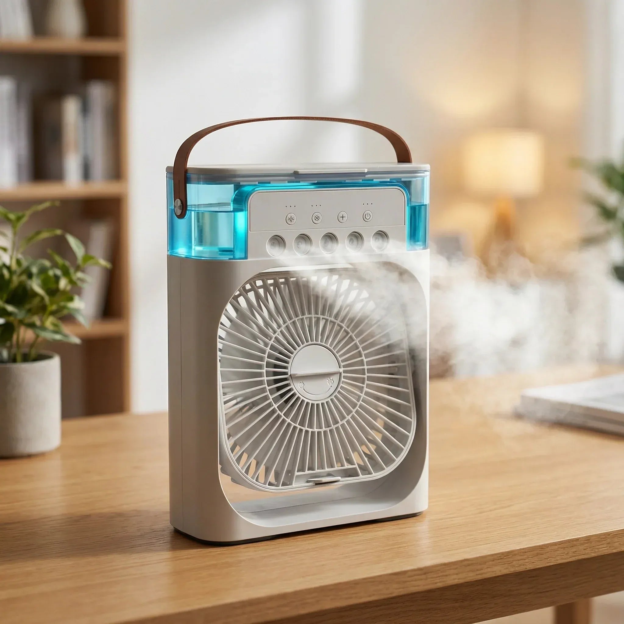 Ventilatore Portatile 3in1 Silenzioso – Raffredda e Umidifica con USB