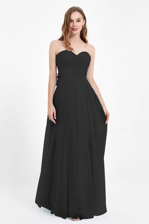 Abito cerimonia lungo elegante donna