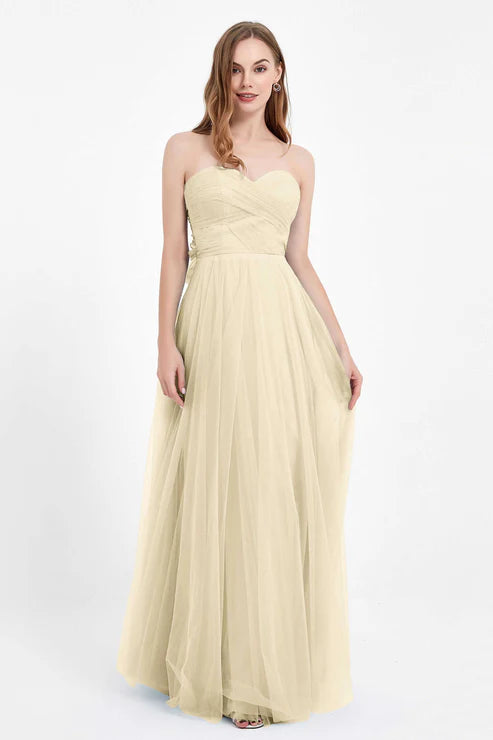 Abito cerimonia lungo elegante donna