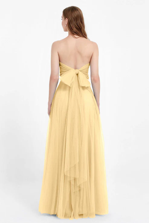 Abito cerimonia lungo elegante donna