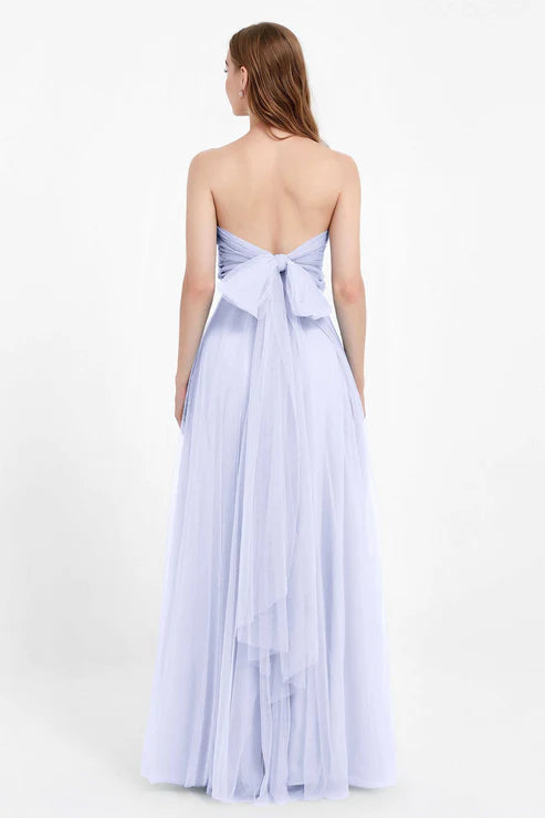 Abito cerimonia lungo elegante donna