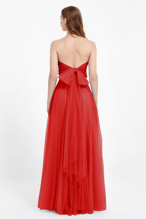 Abito cerimonia lungo elegante donna