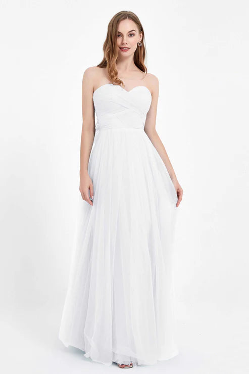 Abito cerimonia lungo elegante donna