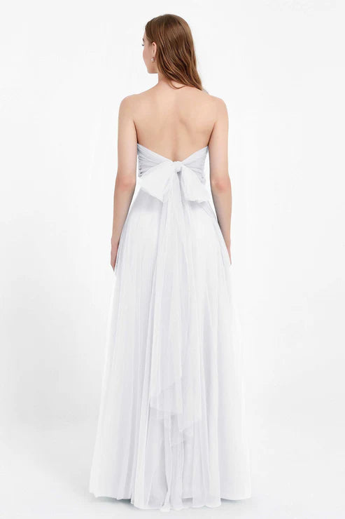 Abito cerimonia lungo elegante donna