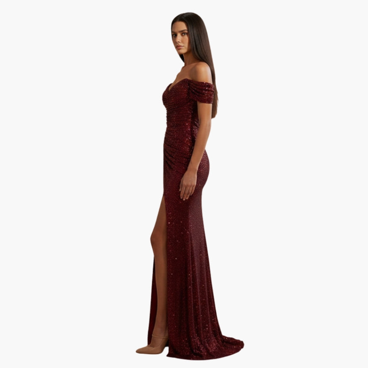 Abito da cerimonia lungo elegante