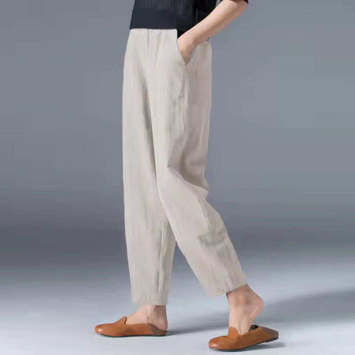 Pantaloni donna estivi gamba affusolata