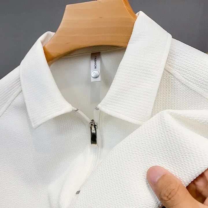 Polo uomo zip quarto sportivo