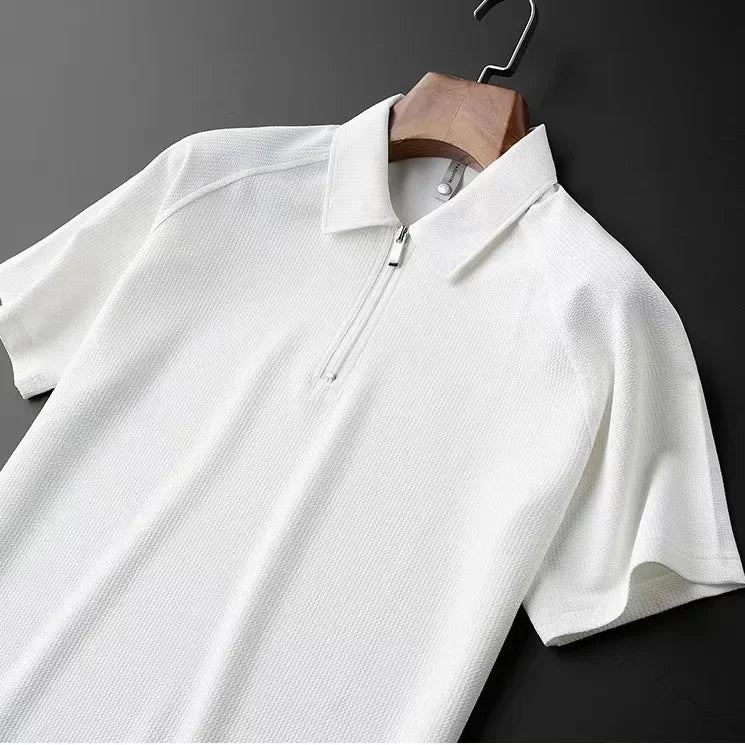 Polo uomo zip quarto sportivo