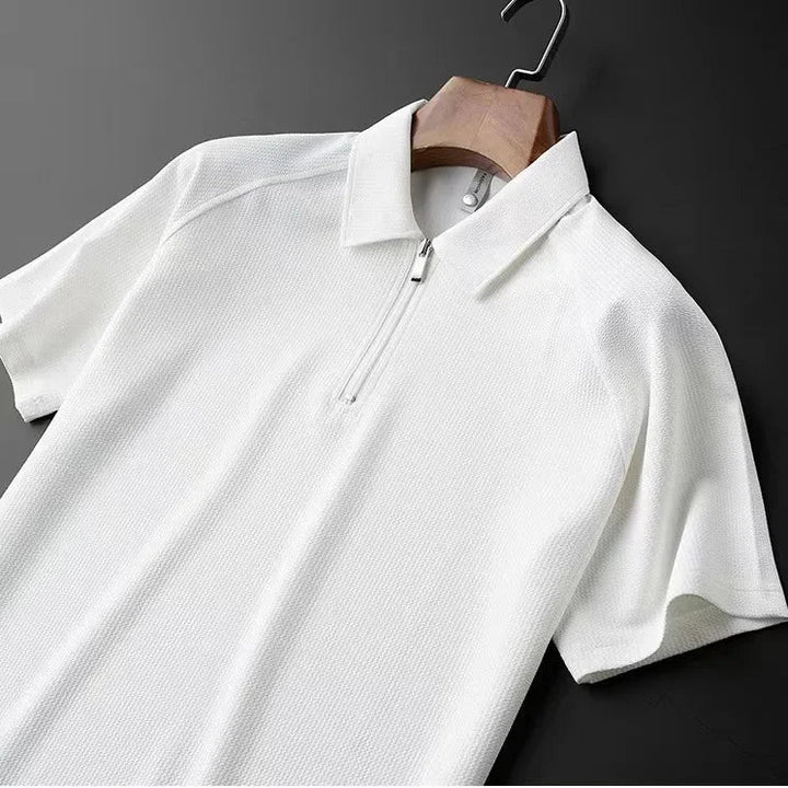 Polo uomo zip quarto sportivo