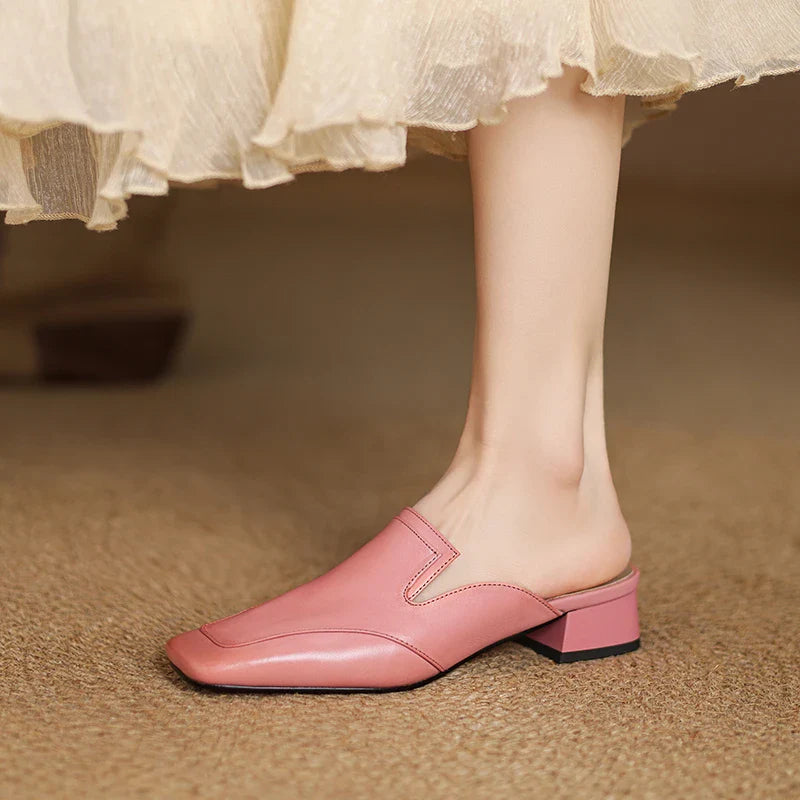 Mules donna eleganti in pelle