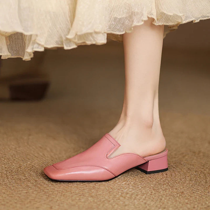 Mules donna eleganti in pelle