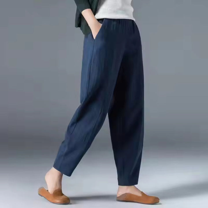 Pantaloni donna estivi gamba affusolata