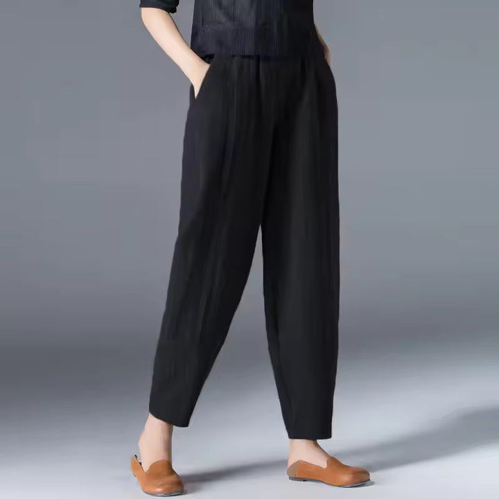 Pantaloni donna estivi gamba affusolata