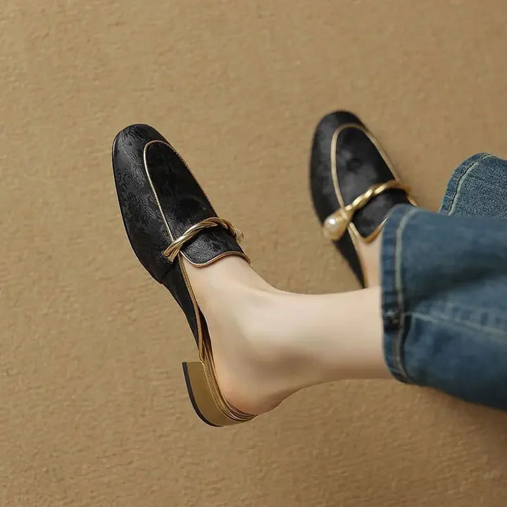 Mules donna satin eleganti