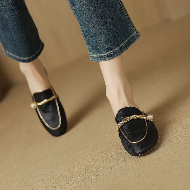 Mules donna satin eleganti