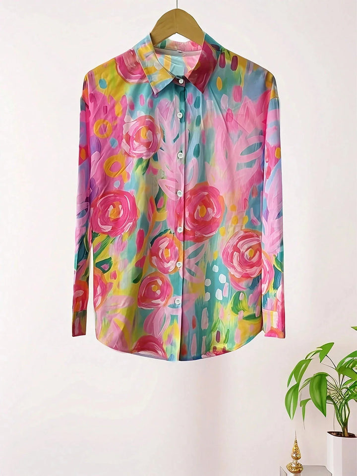 T shirt raffinata donna fantasia vivace