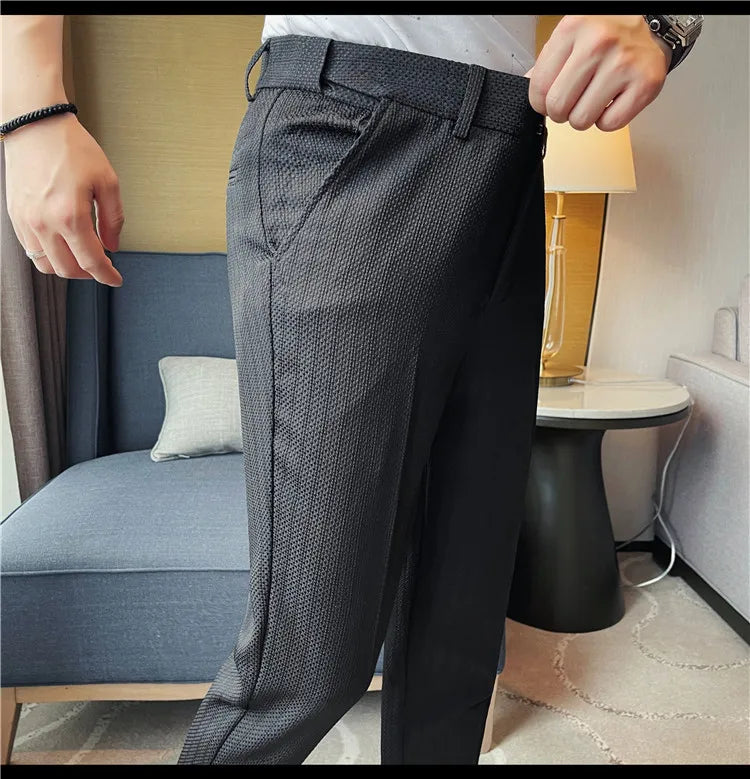 Pantaloni uomo slim fit moderni eleganti